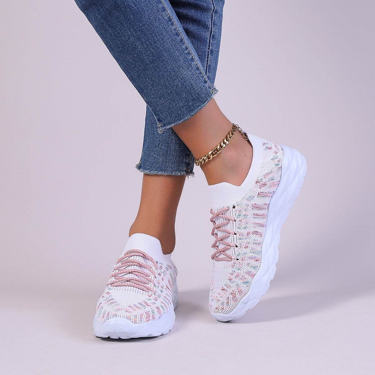 Summer New Fashion Sports And Leisure Flying Woven Large Size Women's Pumps - MYLUXURY LANE ENTERPRISE