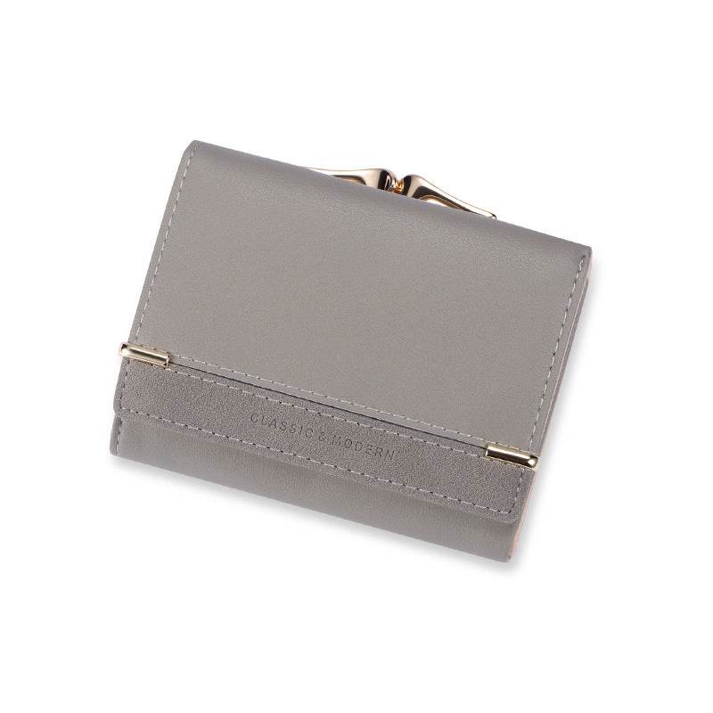 Vintage Women's Short Frosted Korean Version Zero Wallet - MYLUXURY LANE ENTERPRISE