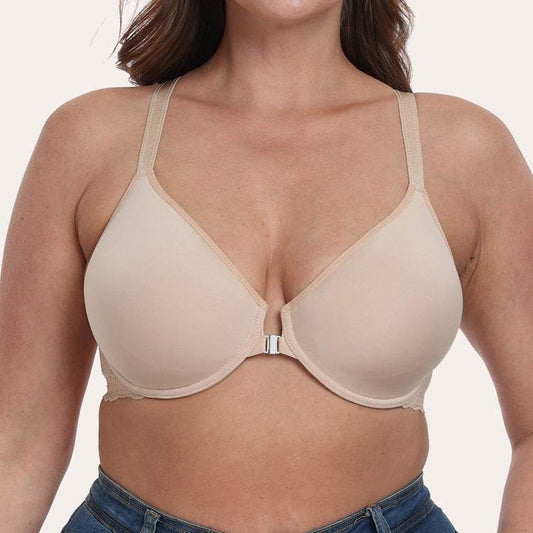 Thin Cup With Steel Ring Front Closure Bra Underwear - MYLUXURY LANE ENTERPRISE