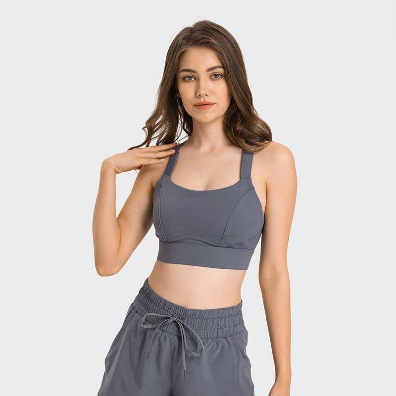 Nude Feel High Elastic Breast Holding Sports Bra Bra - MYLUXURY LANE ENTERPRISE