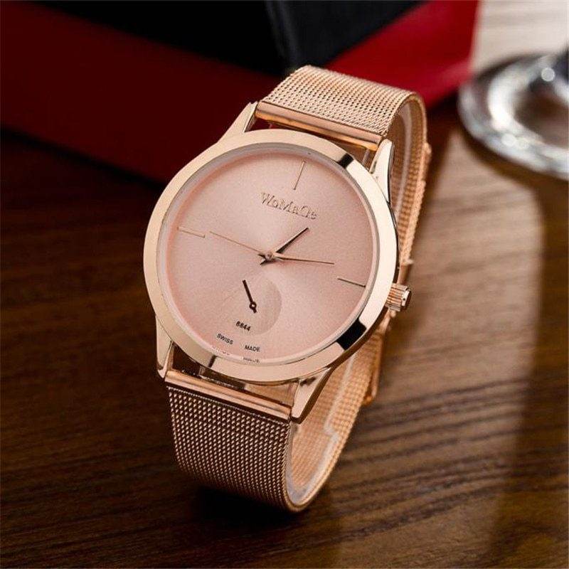 Fashion Alloy Belt Mesh Watch Unisex women's watches Minimalist Style Quartz Watch relogio feminino saat Watches for women - MYLUXURY LANE ENTERPRISE