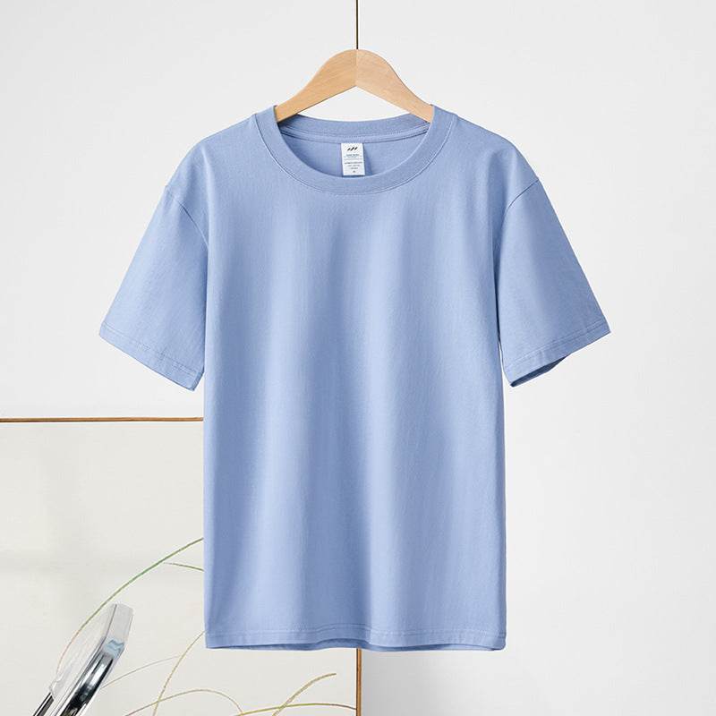 Cotton Round Neck Short Sleeve T-shirt Top - MYLUXURY LANE ENTERPRISE