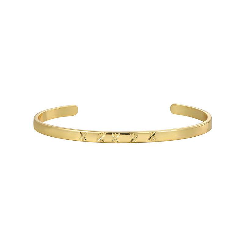 Carven Design Pattern Bracelet Simple Personalized All-match Cold Style - MYLUXURY LANE ENTERPRISE