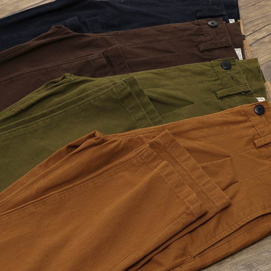 Autumn Cotton Straight Cargo Pants Men's - MYLUXURY LANE ENTERPRISE