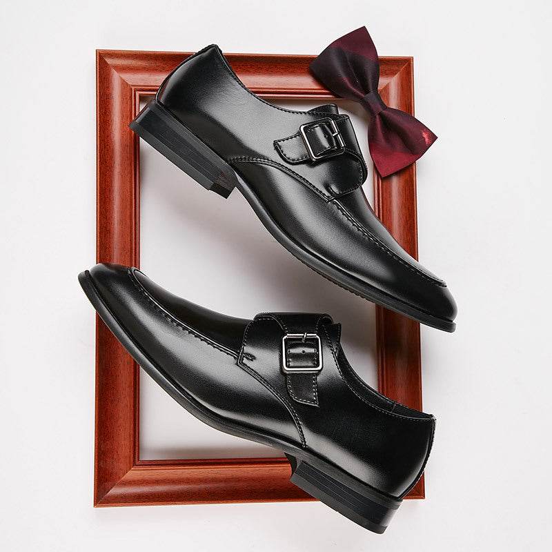 British Style Buckle Business Leather Shoes Men - MYLUXURY LANE ENTERPRISE