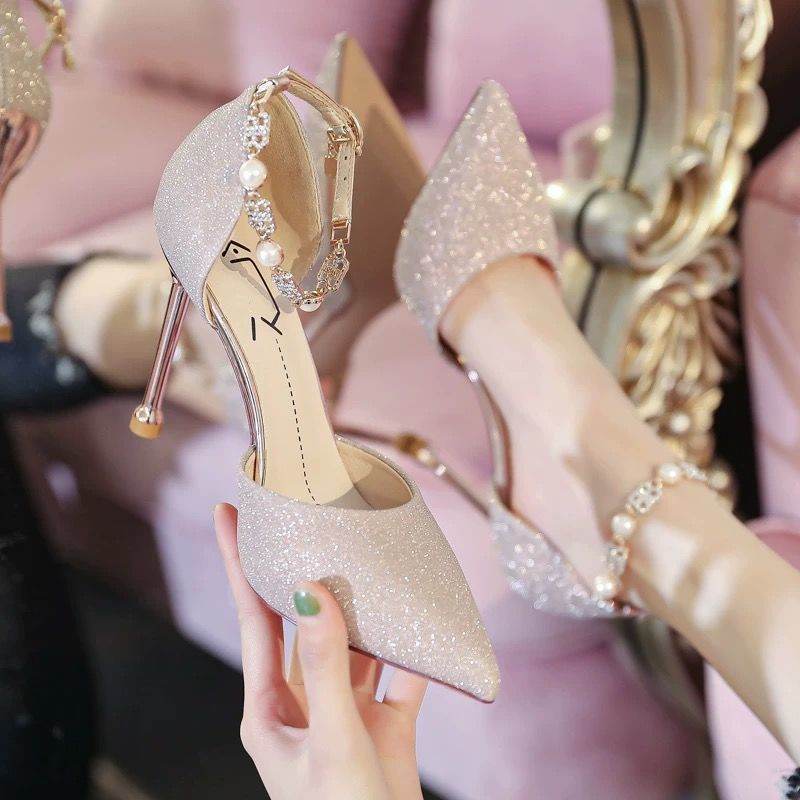 French High Heels Wedding Shoes Design Sense Dignified Goddess - MYLUXURY LANE ENTERPRISE