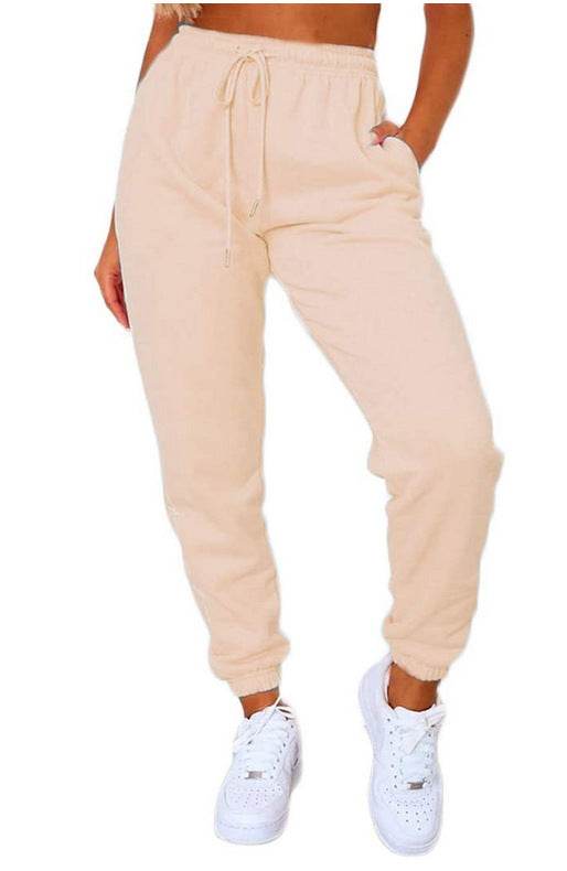 Women's Fashion Solid Color Ankle Banded Pants - MYLUXURY LANE ENTERPRISE