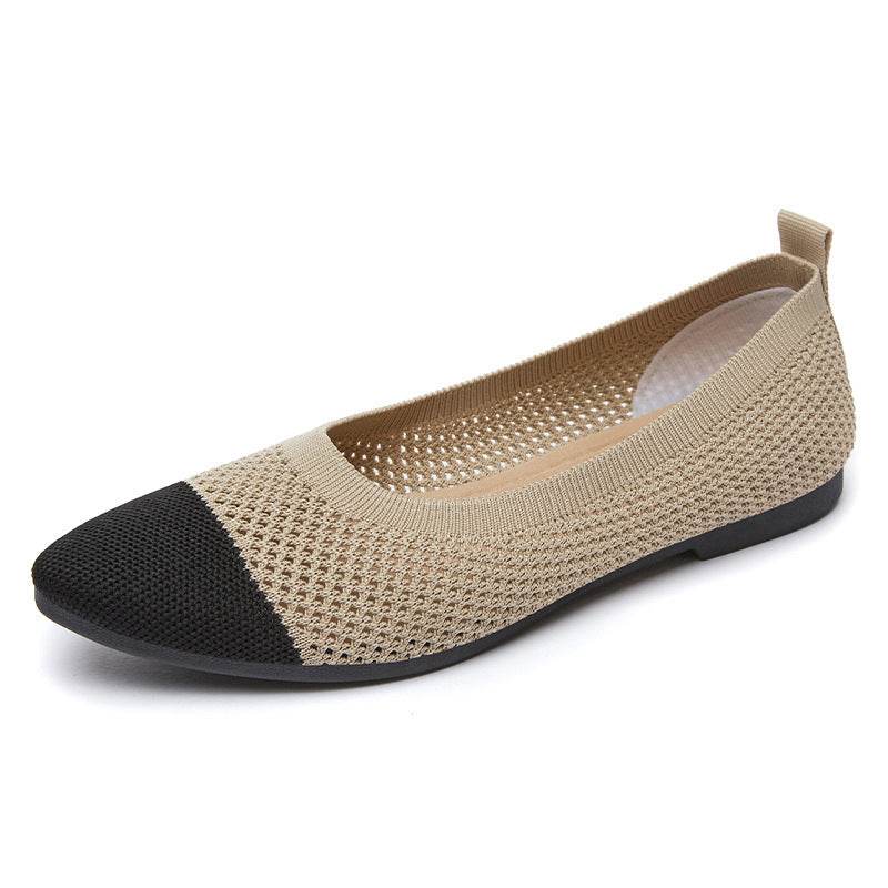 Solid Color Pointed Toe Flat Bottom Flat Heel Soft Bottom Pumps - MYLUXURY LANE ENTERPRISE