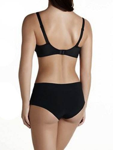 Dashing Black Plunge T-shirt Bra Boyshort Set - MYLUXURY LANE ENTERPRISE