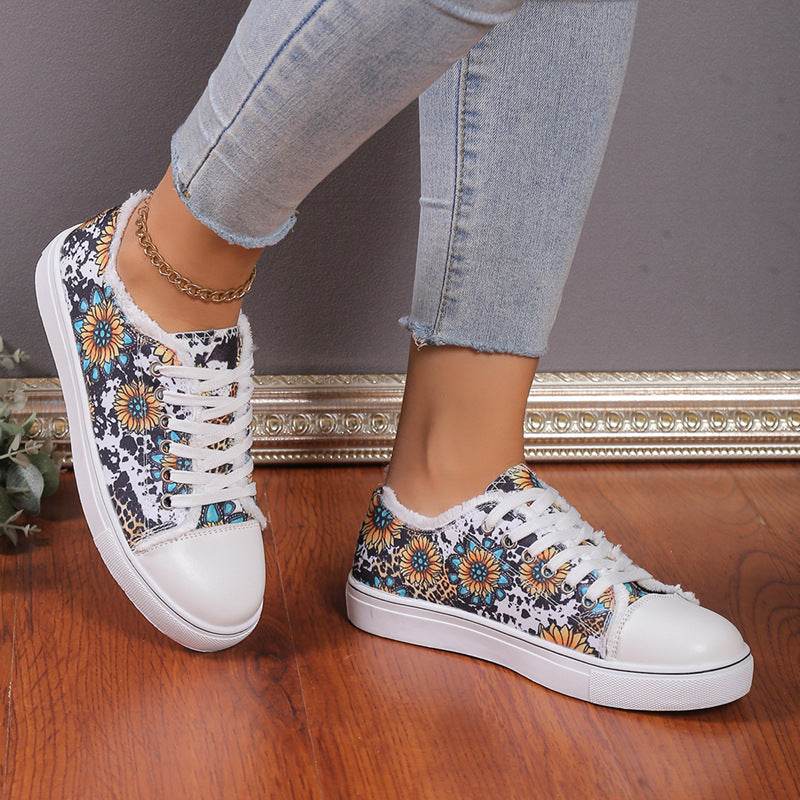 Versatile Flat Bottomed Student Lace Up Canvas Shoes - MYLUXURY LANE ENTERPRISE