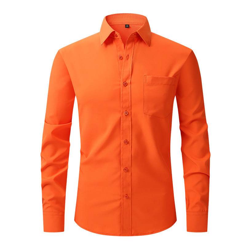 Men's Business Casual Long Sleeve Shirt - MYLUXURY LANE ENTERPRISE