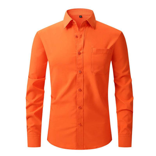 Men's Business Casual Long Sleeve Shirt - MYLUXURY LANE ENTERPRISE