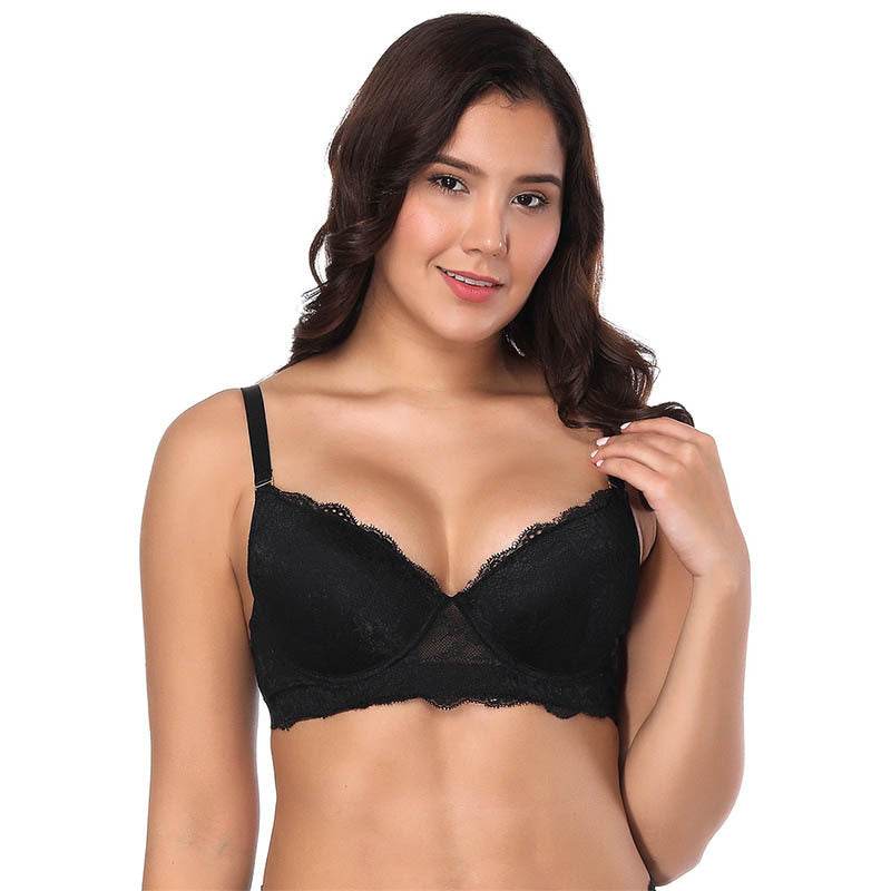 Plus Size Thin Mould Cup Underwire Lace Bra - MYLUXURY LANE ENTERPRISE