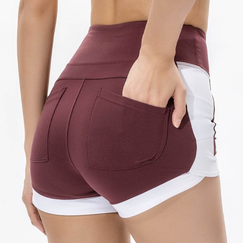Sports And Fitness High Waisted Hip Lifting Quick Drying Shorts - MYLUXURY LANE ENTERPRISE