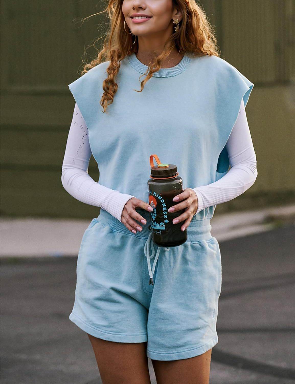 Summer Sleeveless Backless Jumpsuit Casual Loose Top And Drawstring Shorts Overall For Womens Clothing - MYLUXURY LANE ENTERPRISE