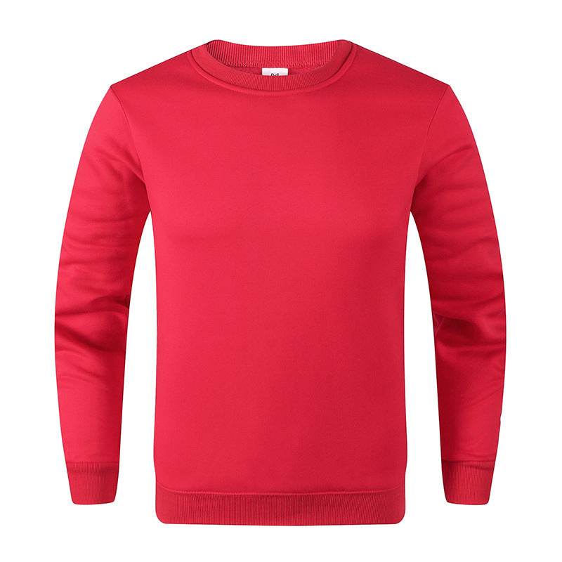 Men's Fashionable Round Neck Long Sleeve Fleece Sweatshirt - MYLUXURY LANE ENTERPRISE