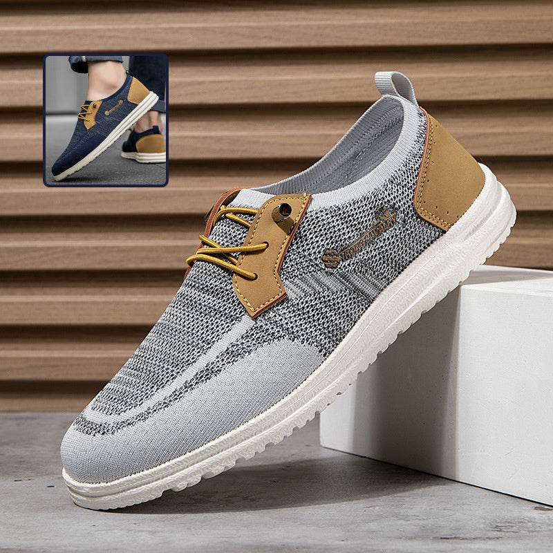 Casual Slip-on Mesh Shoes Lightweight Breathable Loafers Men Walking Running Sports Shoes - MYLUXURY LANE ENTERPRISE