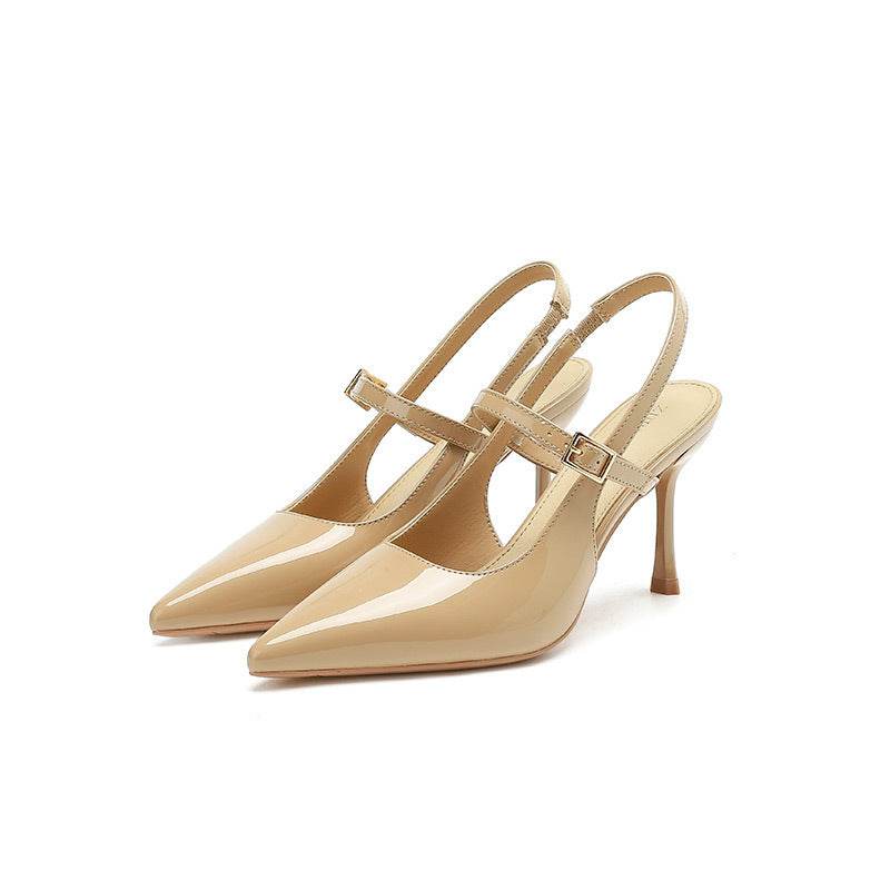 French Style Temperament Hollow High Heels Sandals Shallow Mouth Pointed Toe - MYLUXURY LANE ENTERPRISE