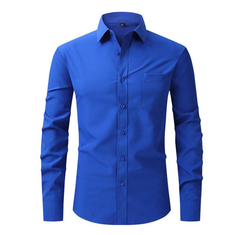 Men's Business Casual Long Sleeve Shirt - MYLUXURY LANE ENTERPRISE