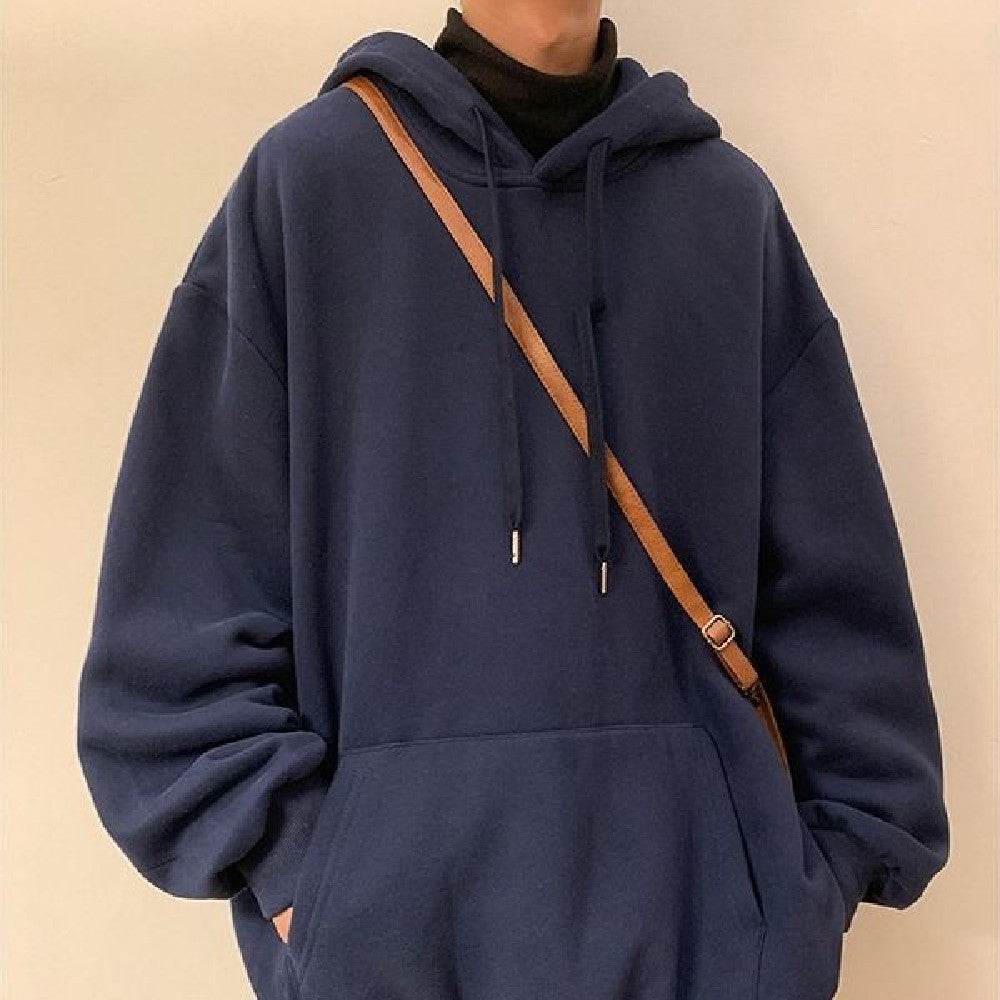 Sweater Men's Fashionable Solid Color Hooded - MYLUXURY LANE ENTERPRISE