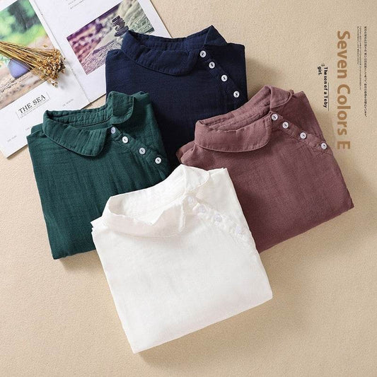 Women's Artistic Versatile Comfortable Casual Long-sleeved Loose Composite Top - MYLUXURY LANE ENTERPRISE