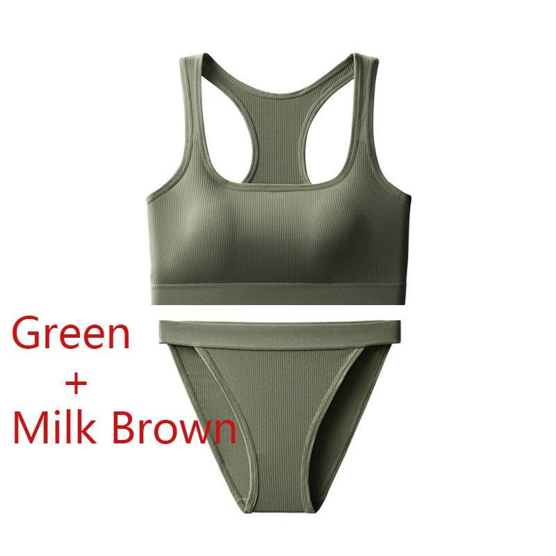 Vest Hot Girl Ice Silk Thread INS Thread Underwear Sports Suit - MYLUXURY LANE ENTERPRISE
