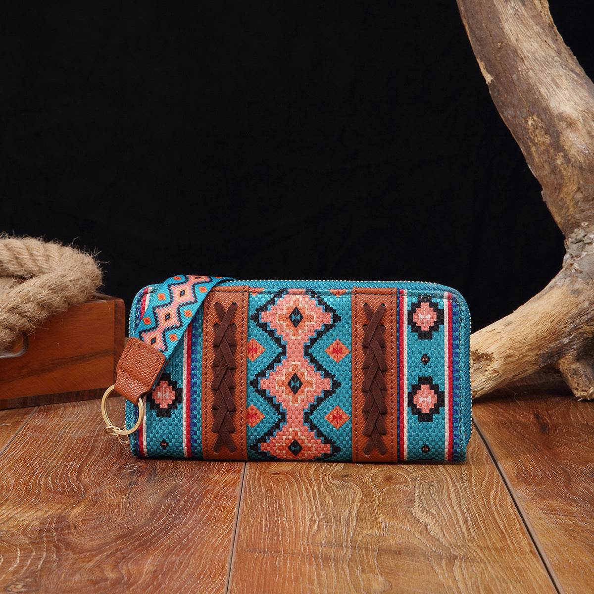 Vintage Cotton And Linen Printed Bohemian Style Lady Hand-carrying Wallet Card Holder - MYLUXURY LANE ENTERPRISE