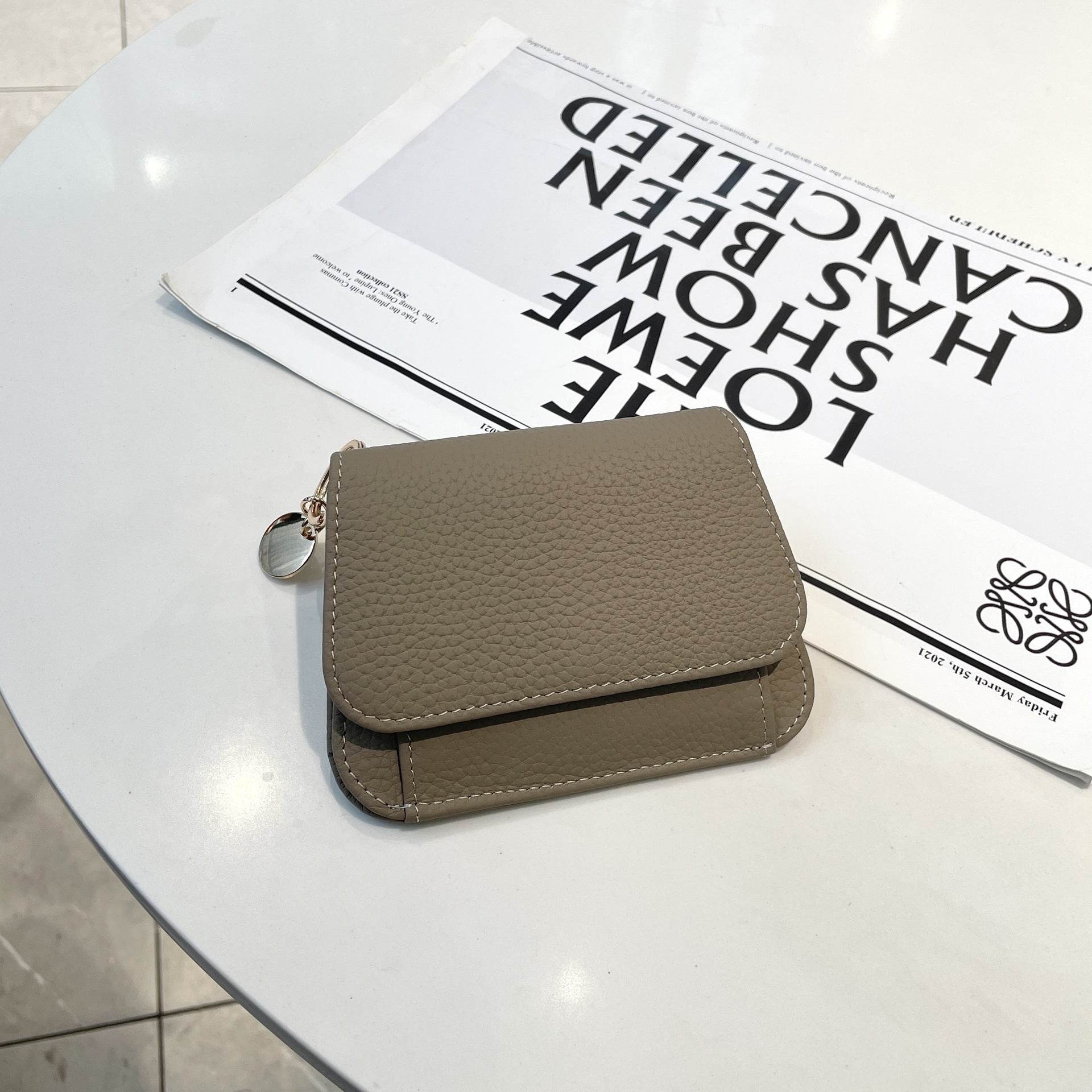 Ladies Card Holder Ins Cowhide Korean Style Mini Multi-card Slot Coin Purse - MYLUXURY LANE ENTERPRISE