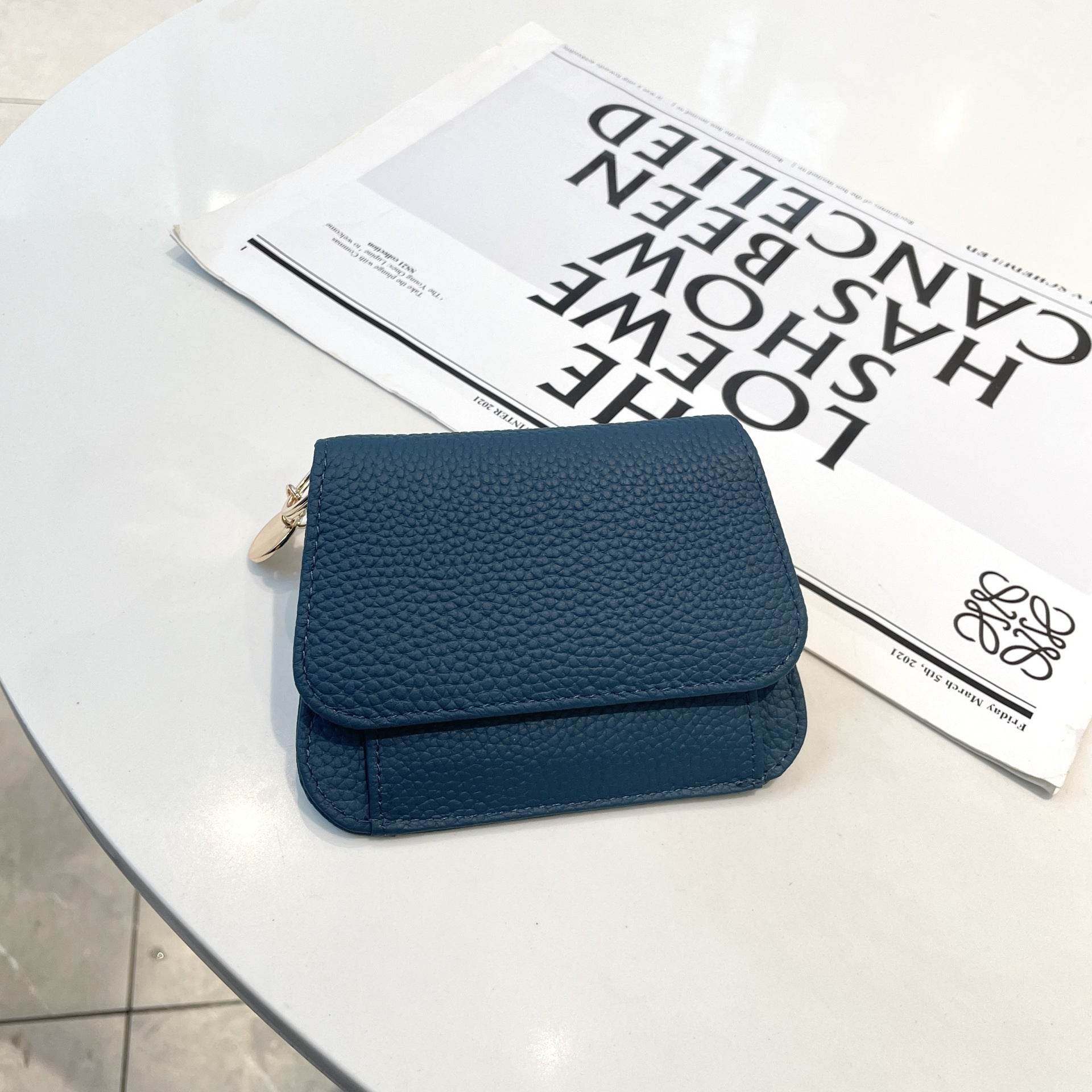 Ladies Card Holder Ins Cowhide Korean Style Mini Multi-card Slot Coin Purse - MYLUXURY LANE ENTERPRISE