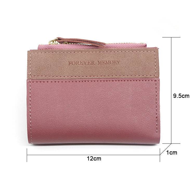 Simple And Fashionable Mosaic Frosted Short Women's Purse - MYLUXURY LANE ENTERPRISE