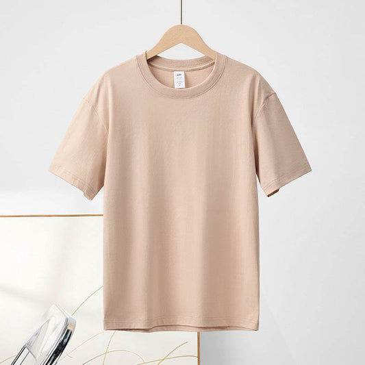 Cotton Round Neck Short Sleeve T-shirt Top - MYLUXURY LANE ENTERPRISE