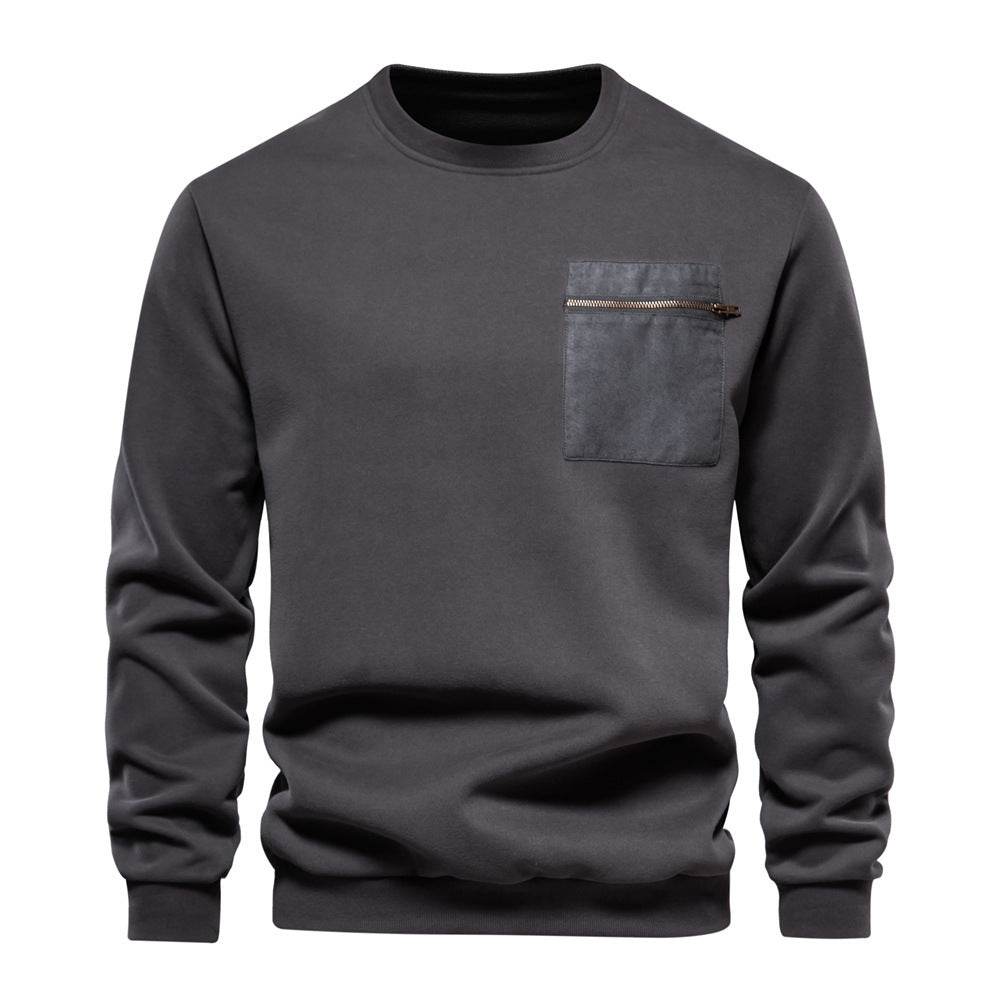 Loose-fitting Casual Round-neck Pullover Men's Sweater - MYLUXURY LANE ENTERPRISE