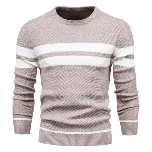 Fashion Casual Striped Men's Sweater - MYLUXURY LANE ENTERPRISE