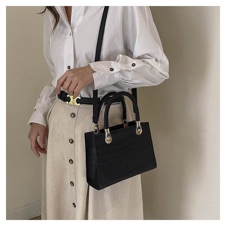 Women's Fashion Small Square Bag Solid Color - MYLUXURY LANE ENTERPRISE