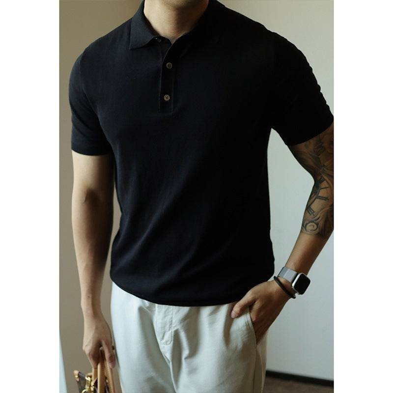 Men's Slim Fit Casual American Retro Fashion Minimalism T-shirt - MYLUXURY LANE ENTERPRISE