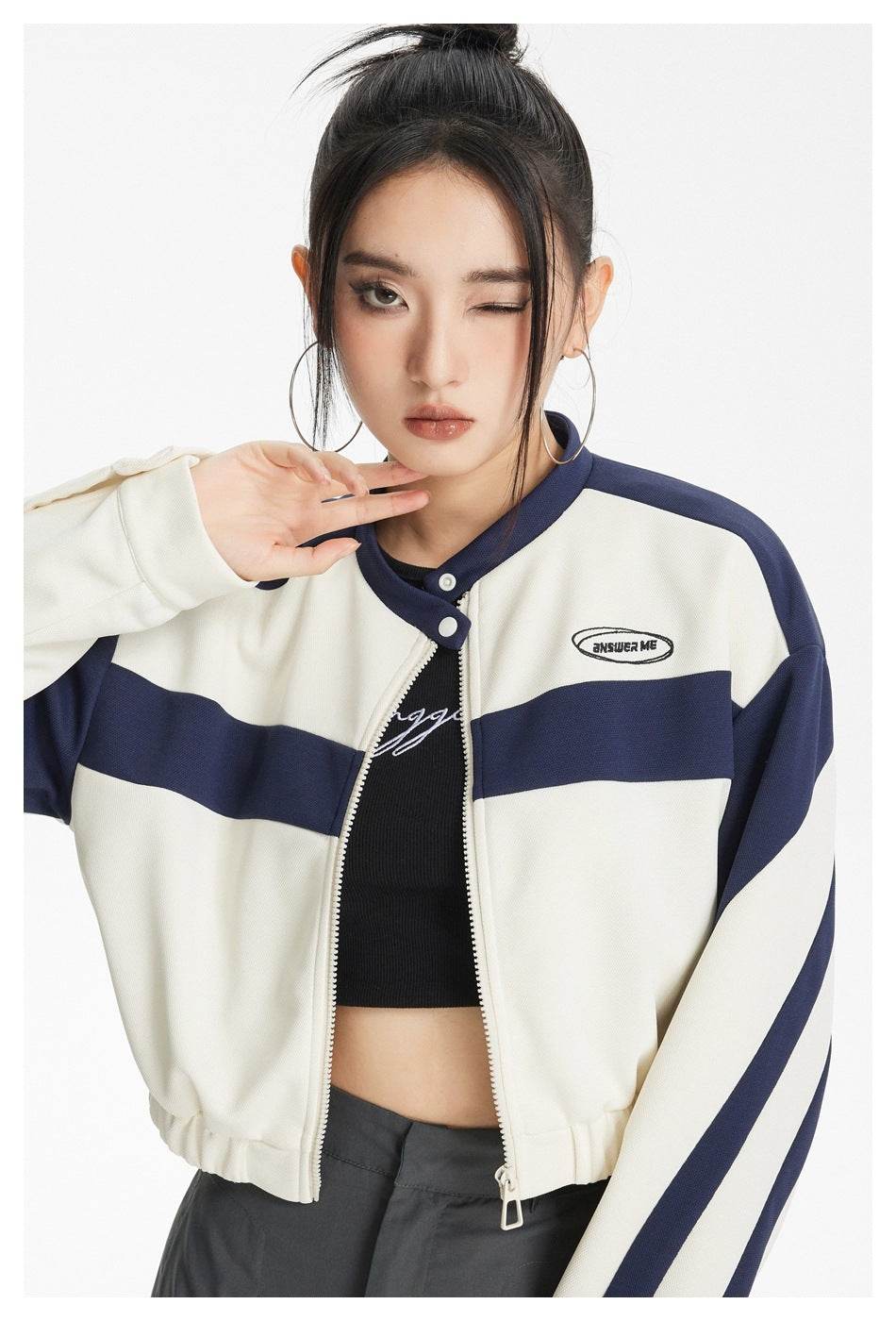 Women's Sweet Cool Sports Jacket Baggy Coat - MYLUXURY LANE ENTERPRISE