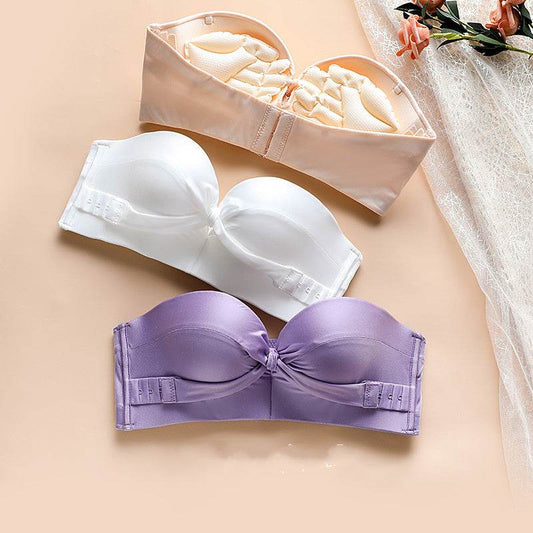 Gathered Non-slip Top Support Big Breasts Show Small Invisible Bra - MYLUXURY LANE ENTERPRISE