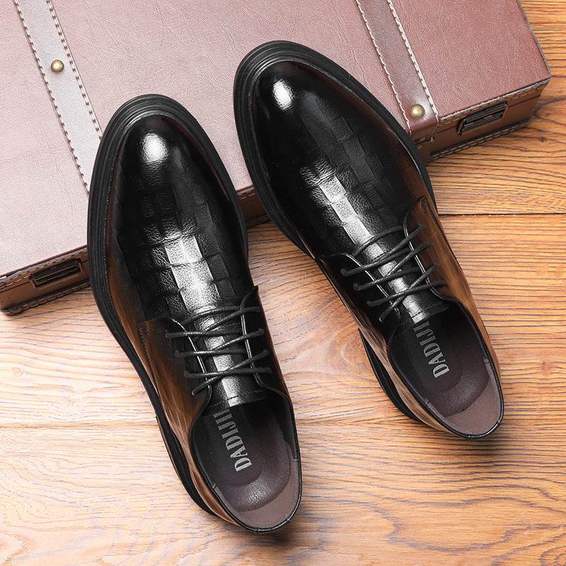 Autumn New British Men's Casual Leather Shoes Men's Plus Size Genuine Leather Business Men's Shoes - MYLUXURY LANE ENTERPRISE