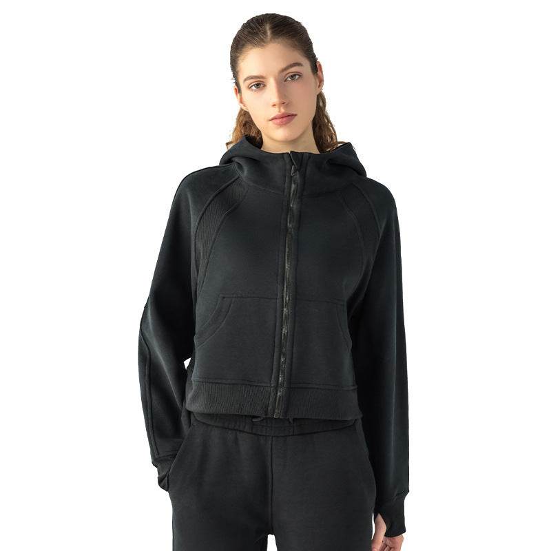 Women's Versatile Casual Zipper Velvet Sport Coat - MYLUXURY LANE ENTERPRISE
