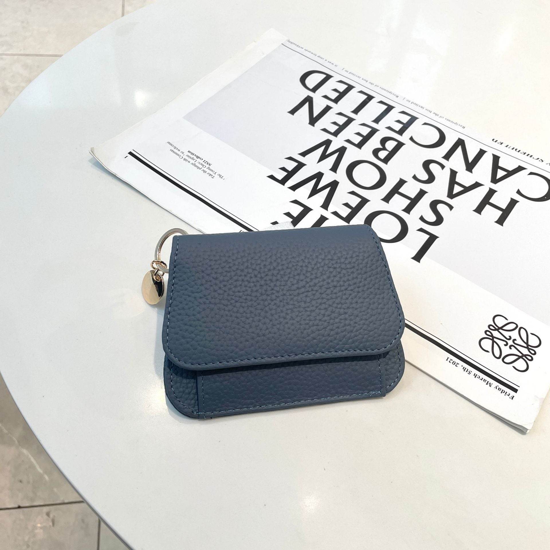 Ladies Card Holder Ins Cowhide Korean Style Mini Multi-card Slot Coin Purse - MYLUXURY LANE ENTERPRISE
