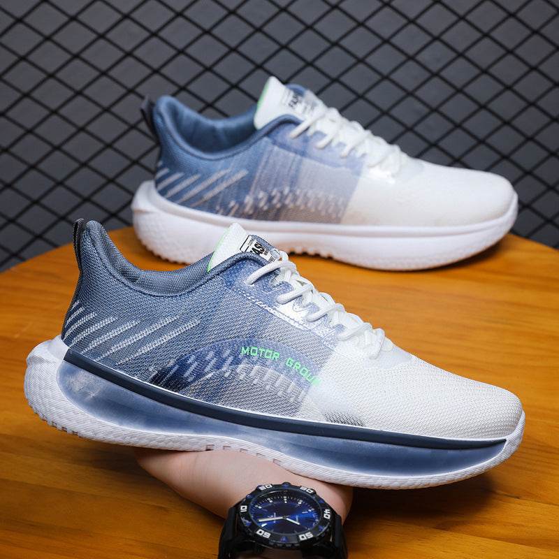 Thin Mesh Breathable Lace Up Thick Bottom Men's Sneaker - MYLUXURY LANE ENTERPRISE
