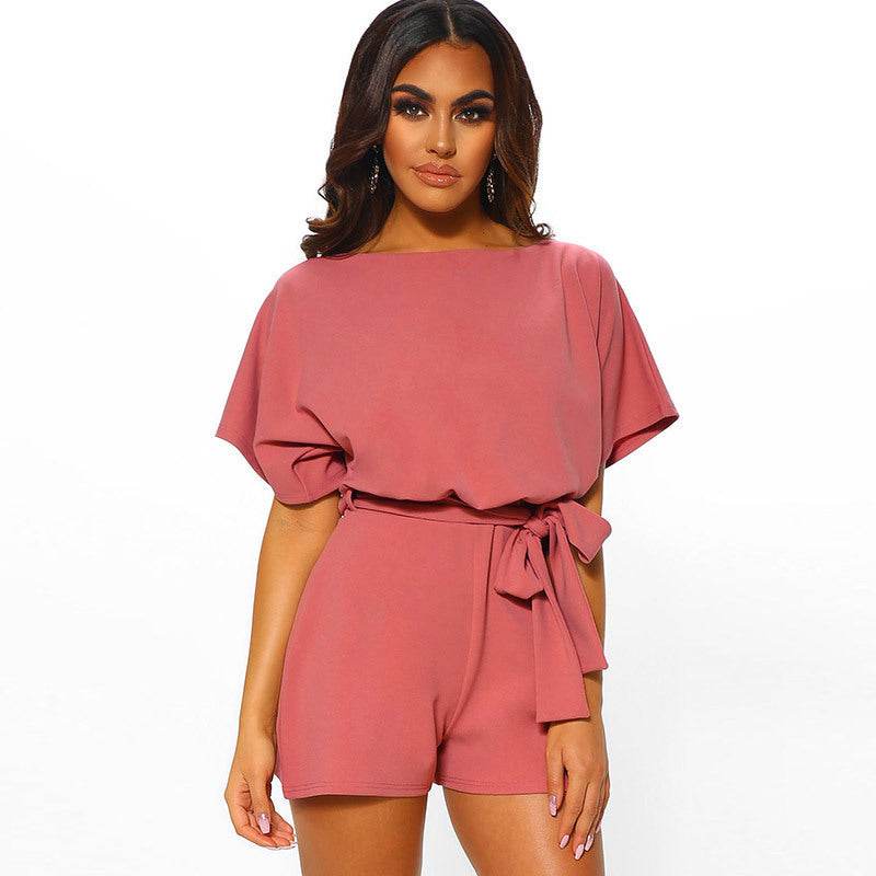 Summer fashion hot models jumpsuit shorts - MYLUXURY LANE ENTERPRISE