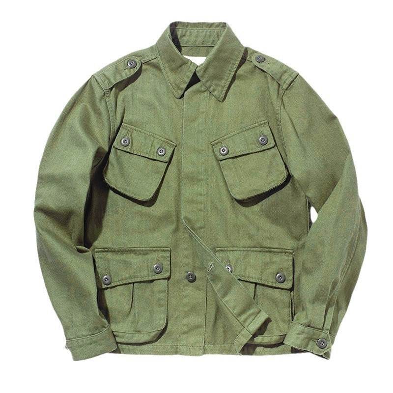 American Retro Heavy Washed Overalls Coat Design Fashion Brand Multi-pocket - MYLUXURY LANE ENTERPRISE