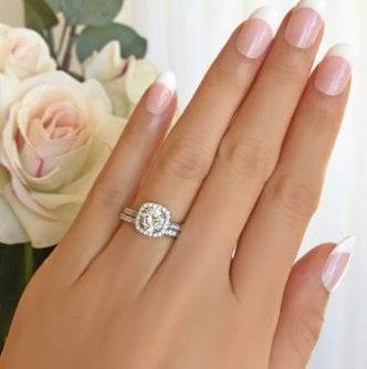 Couple Rings Wedding Engagement Rings Fashion Ladies Inlaid Diamond Rings - MYLUXURY LANE ENTERPRISE