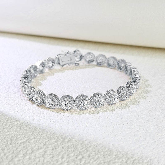 High-end Fashion Bracelet Hip Hop Single Row Full Rhinestone Zircon - MYLUXURY LANE ENTERPRISE