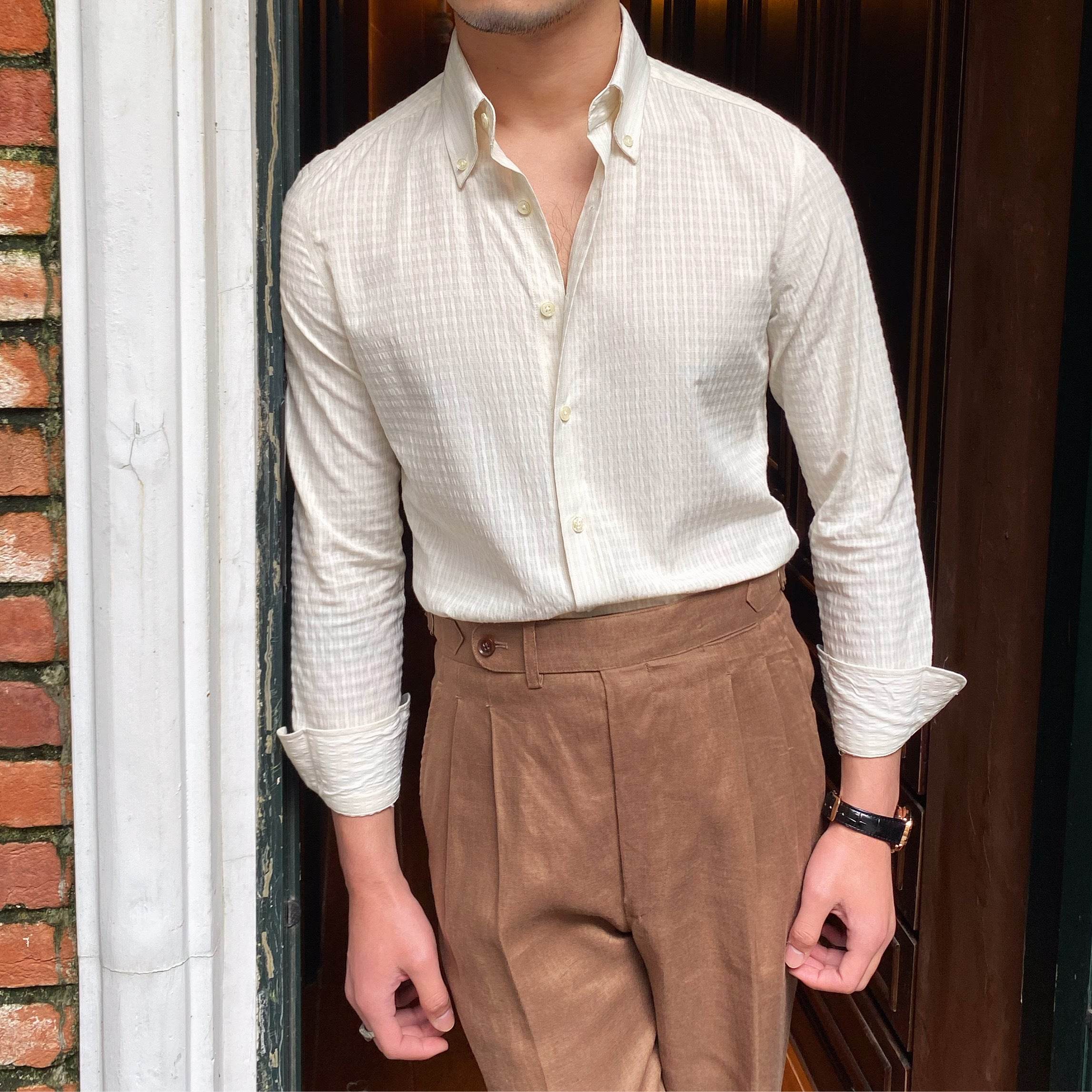 Retro Breathable Wrinkle Resistant Shirt Italian - MYLUXURY LANE ENTERPRISE
