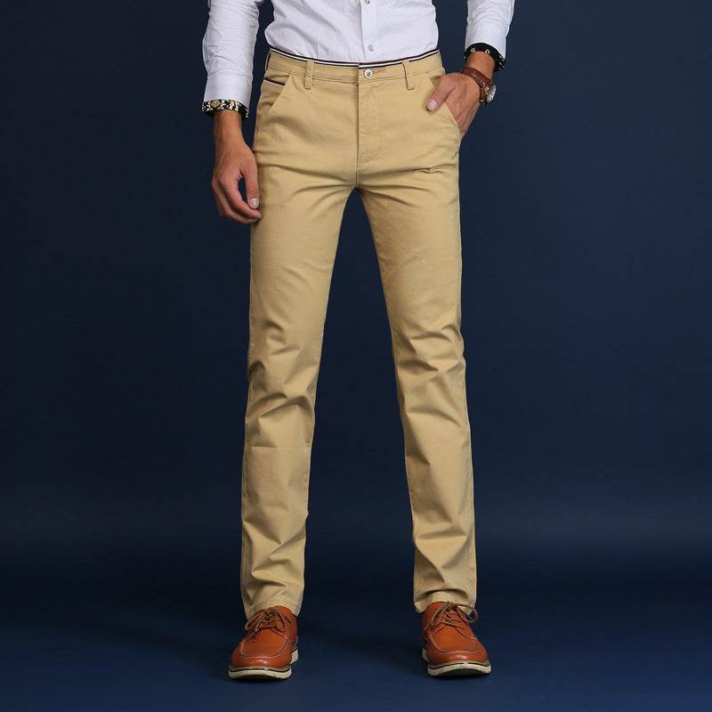 Men's straight slim elastic business youth wild men's pants - MYLUXURY LANE ENTERPRISE