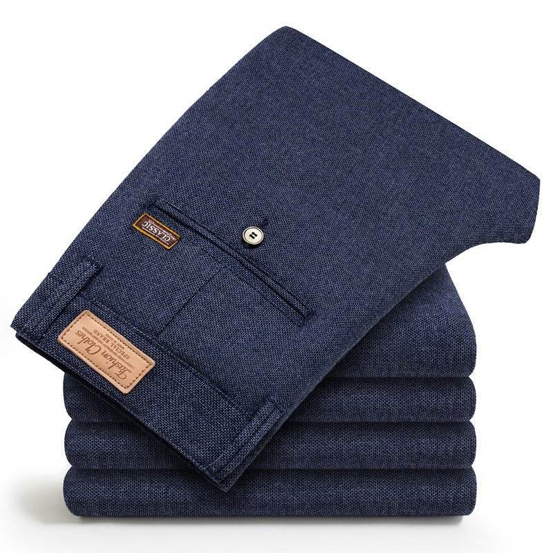Men's Cotton And Linen Casual Pants Autumn New Business Long Pants - MYLUXURY LANE ENTERPRISE