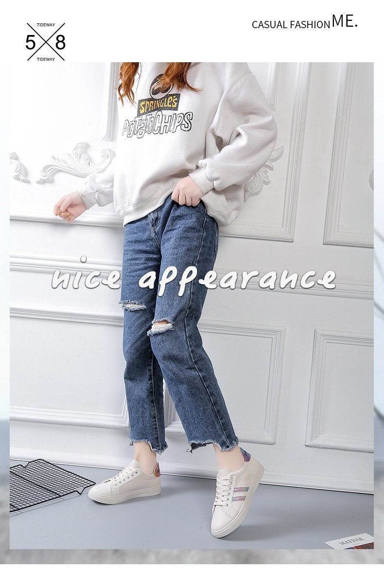 Versatile Basic Leisure Sports Flat Sneakers - MYLUXURY LANE ENTERPRISE