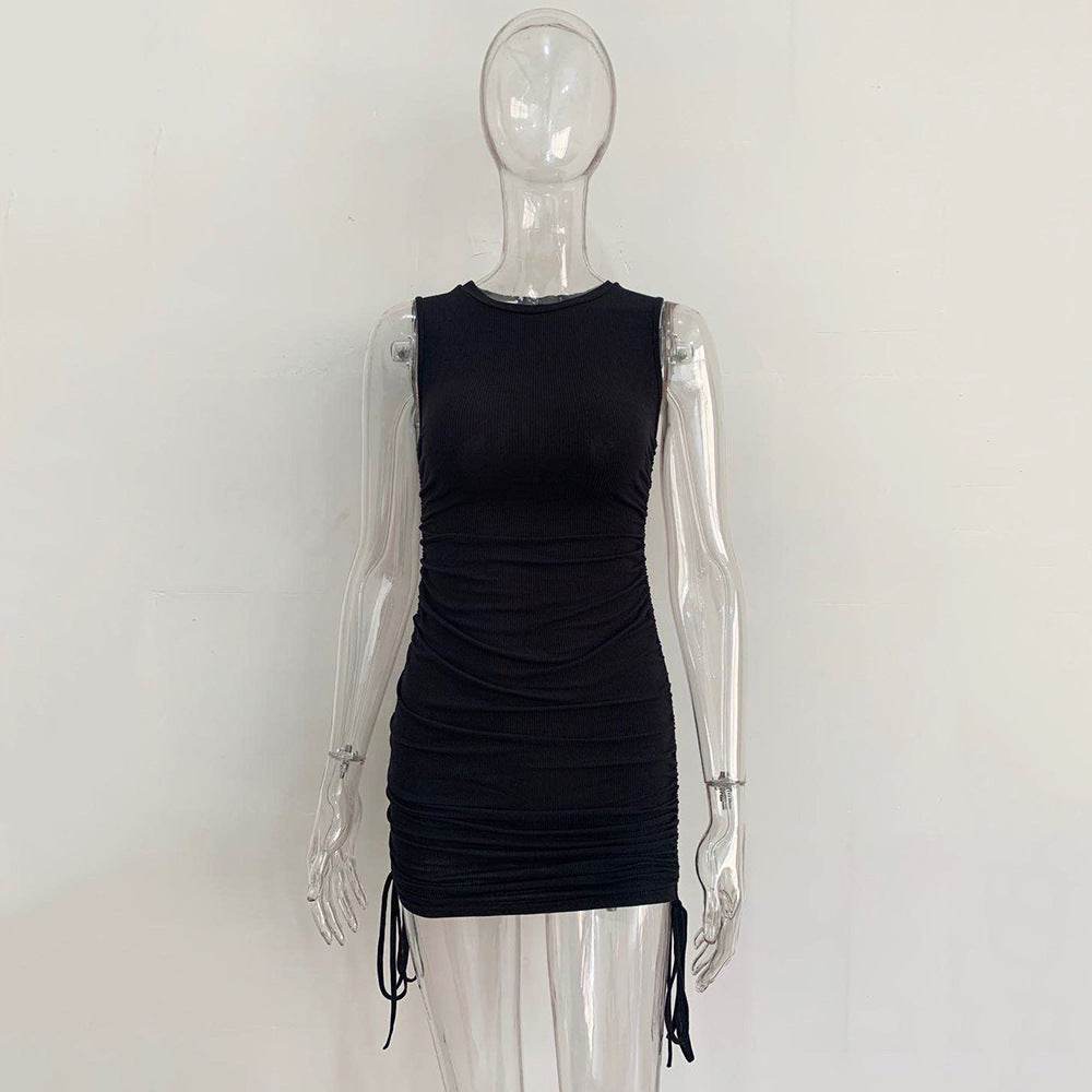 Fashionable And Simple Slim Bag Hip Vest Dress - MYLUXURY LANE ENTERPRISE